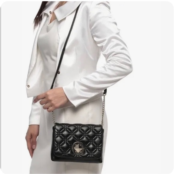 Kate Spade Black Quilted Leather Crossbody Bag - Picture 3 of 13